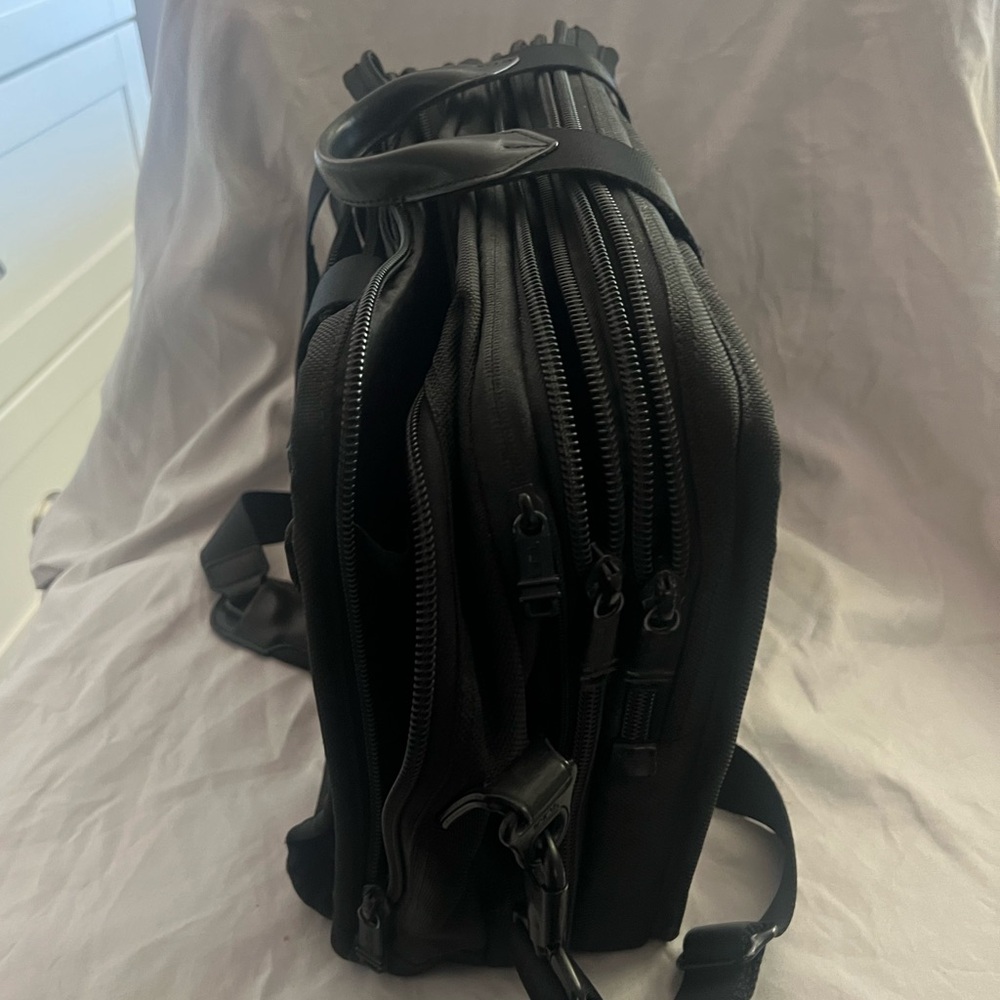 Tumi Alpha 3 Briefcase Laptop Black Ballistic Nylon Bag $650 - Picture 10 of 13